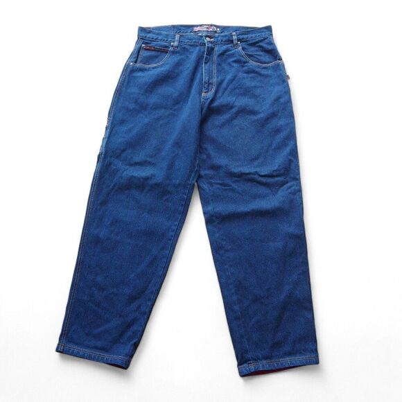Superior Denim Vintage Y2K Medium Wash Relaxed Carpenter Jeans Men's 38 x 32 - Picture 1 of 14